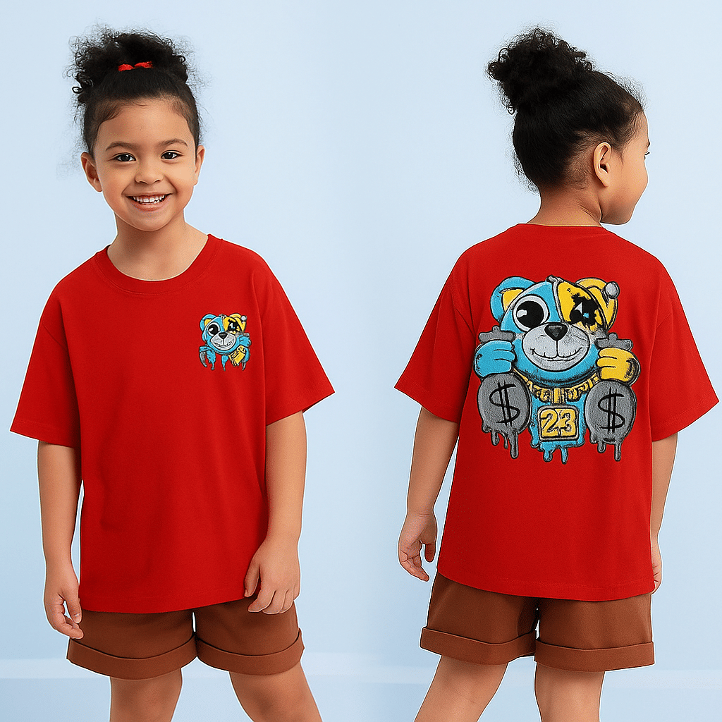     			DEE RAJ CREATIONS Pack of 1 Girls Cotton Blend T-Shirt ( Maroon )