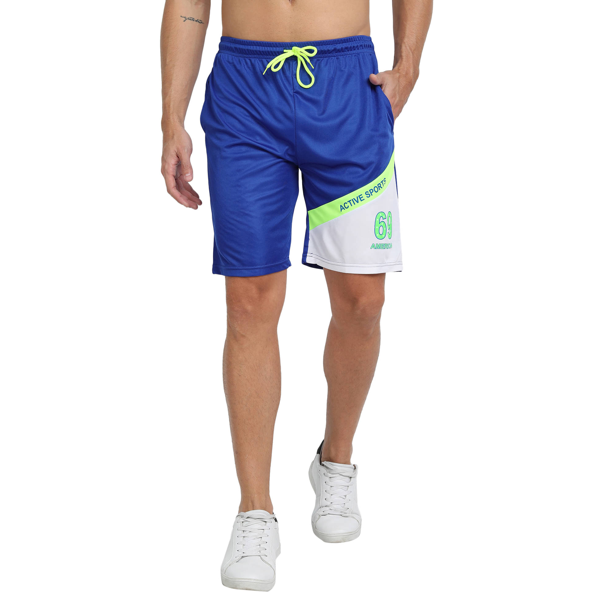     			FTX Blue Polyester Men's Shorts ( Pack of 1 )