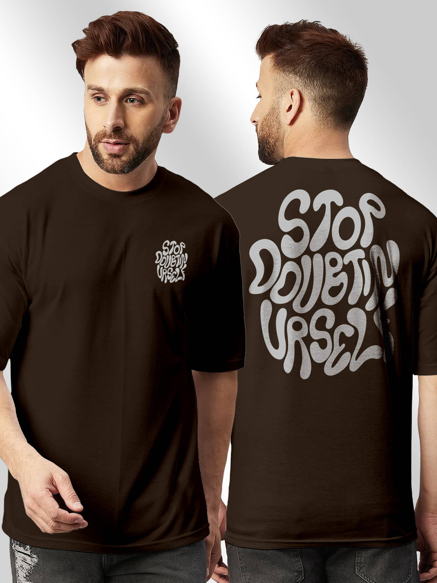 FTX Men Cotton Blend Regular Fit Printed T-Shirt ( Coffee )     			FTX Men Cotton Blend Regular Fit Printed T-Shirt ( Coffee )