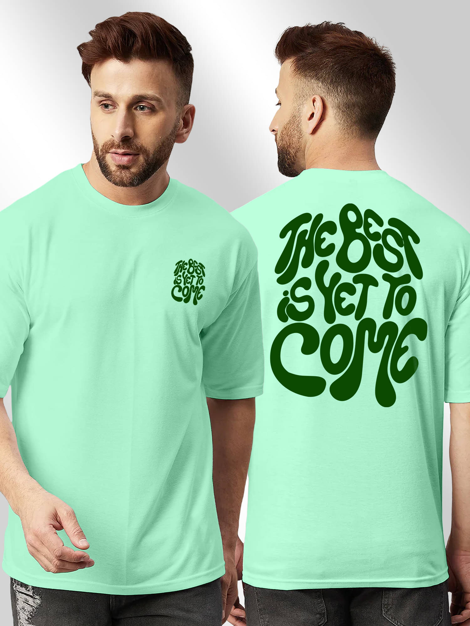     			FTX Men Cotton Blend Regular Fit Printed T-Shirt ( Sea Green )
