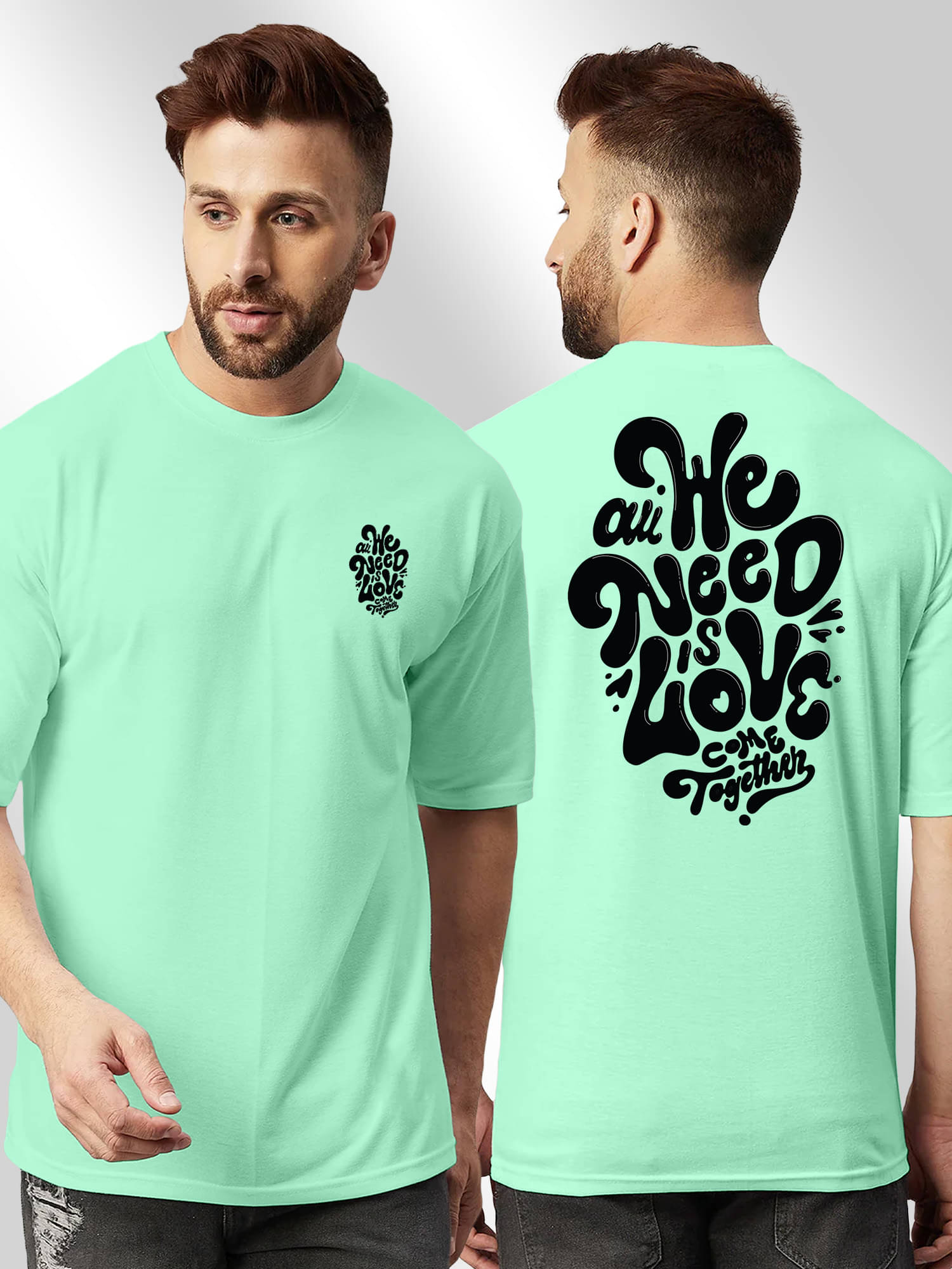     			FTX Men Cotton Blend Regular Fit Printed T-Shirt ( Sea Green )