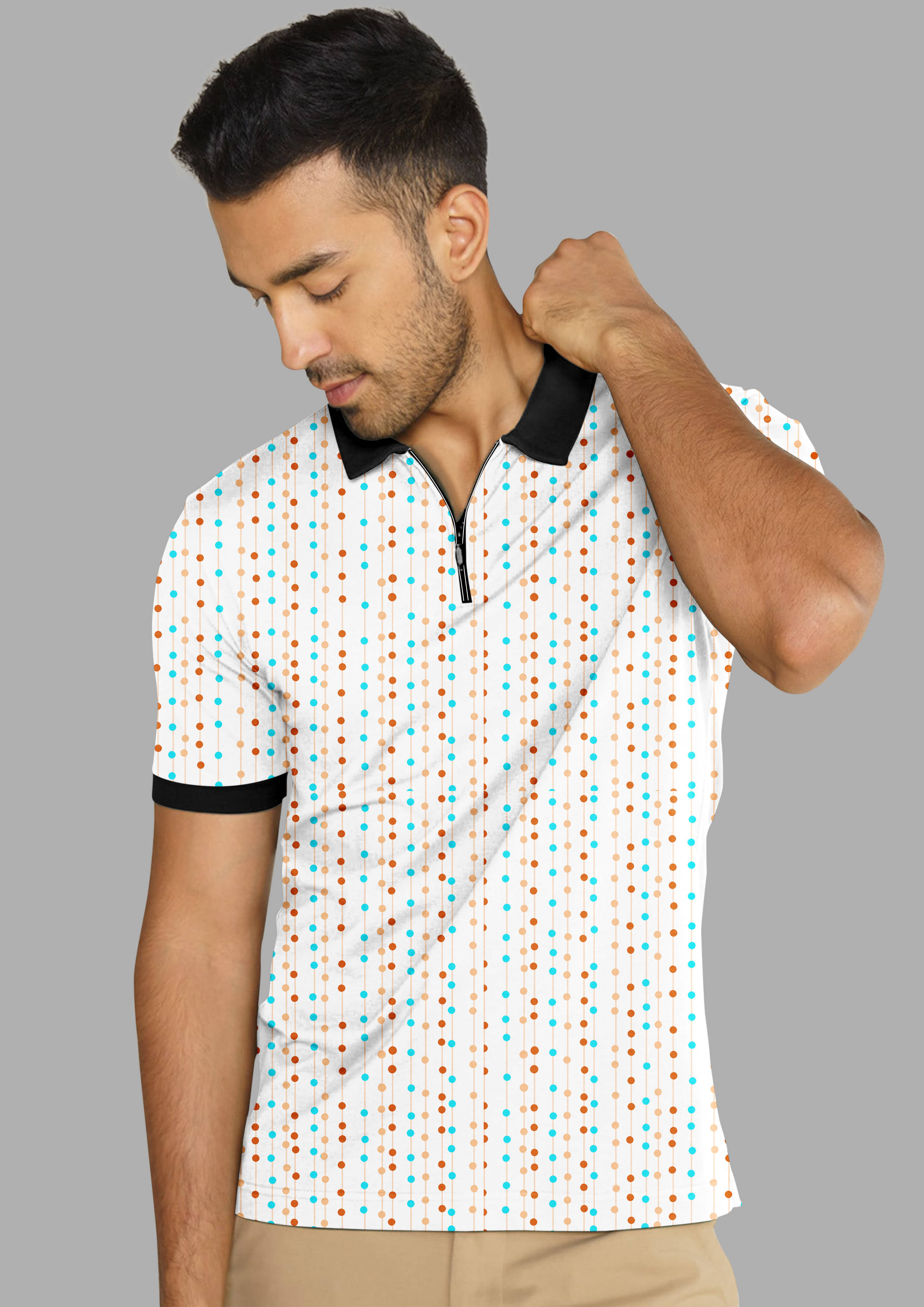 FTX Men Lycra Regular Fit Printed Polo T Shirt ( Rust Brown ) FTX Men Lycra Regular Fit Printed Polo T Shirt ( Rust Brown )