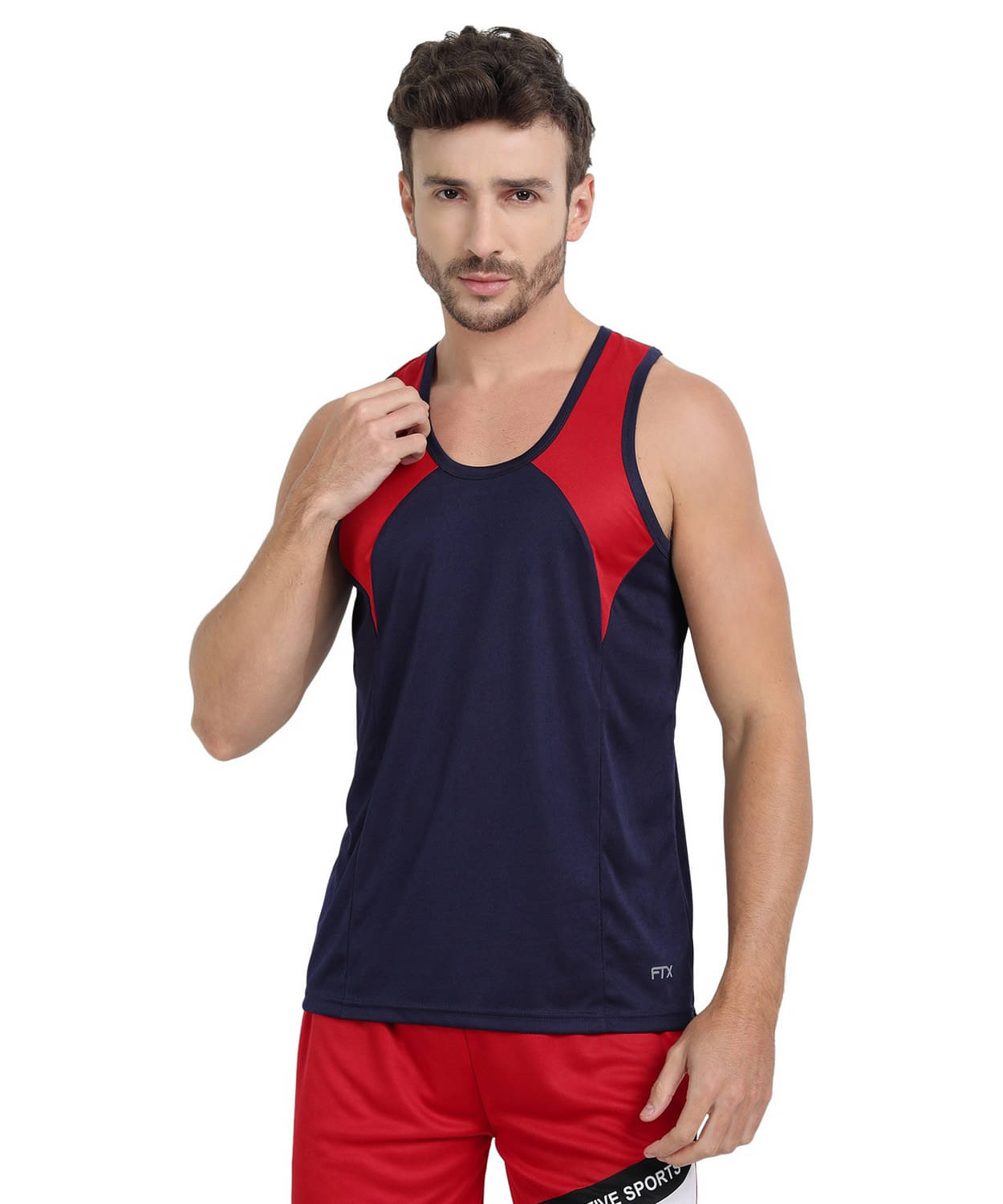 FTX Pack of 1 Polyester Basic Vest For Men ( Navy ) FTX Pack of 1 Polyester Basic Vest For Men ( Navy )