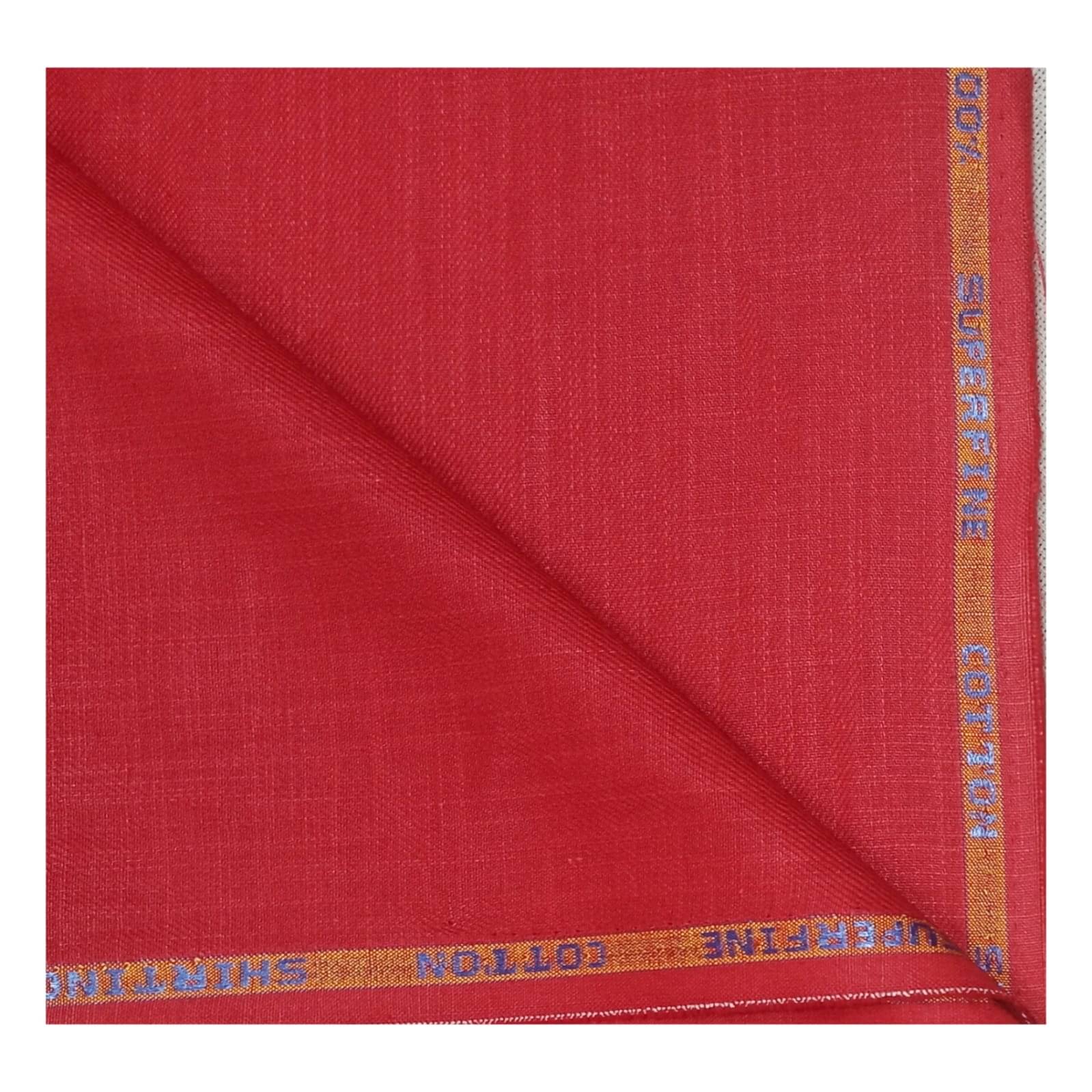 Fabkart Red Cotton Men's Unstitched Kurta ( Pack of 1 ) Fabkart Red Cotton Men's Unstitched Kurta ( Pack of 1 )