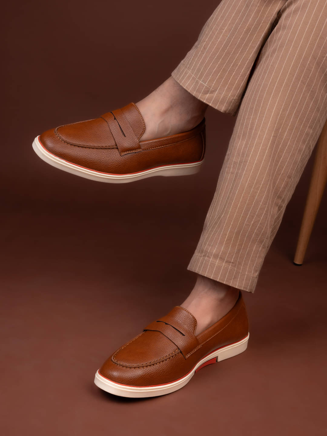     			Fentacia Tan Men's Penny Shoes