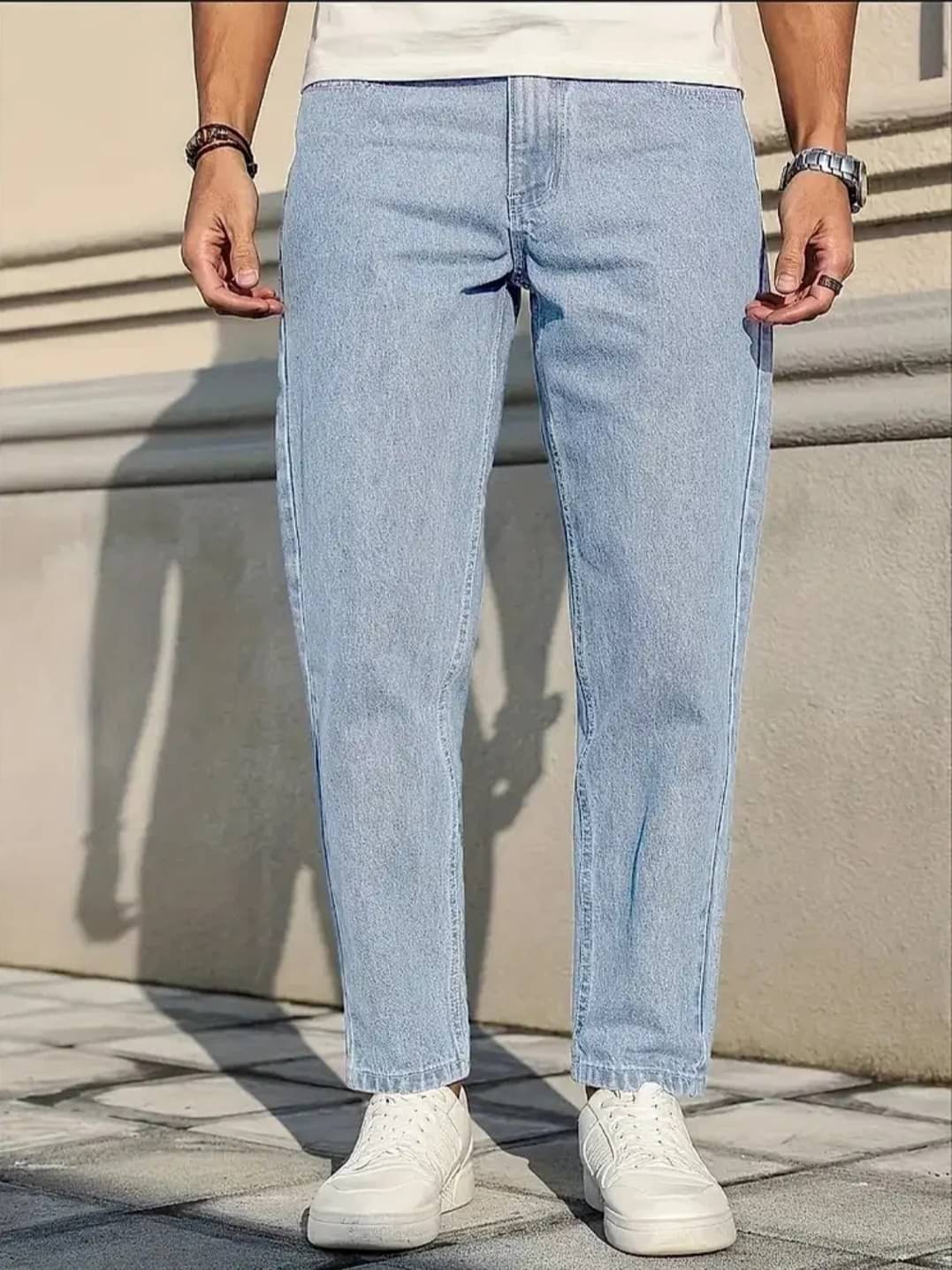 Gazal Fashions Basic Men's Jeans - Light Blue ( Pack of 1 ) Gazal Fashions Basic Men's Jeans - Light Blue ( Pack of 1 )