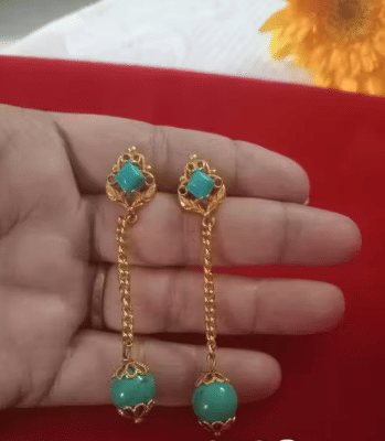    			Generic Saritas Digital Store Light Yellow Jhumki Earrings ( Pack of 1 )