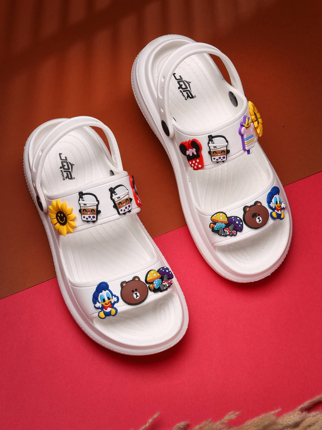     			JQR - White Men's Clogs