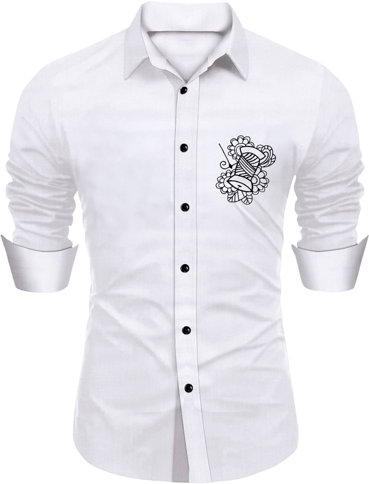 NEXCODE 100% Cotton Regular Fit Self Design Full Sleeves Men's Casual Shirt - White ( Pack of 1 ) NEXCODE 100% Cotton Regular Fit Self Design Full Sleeves Men's Casual Shirt - White ( Pack of 1 )