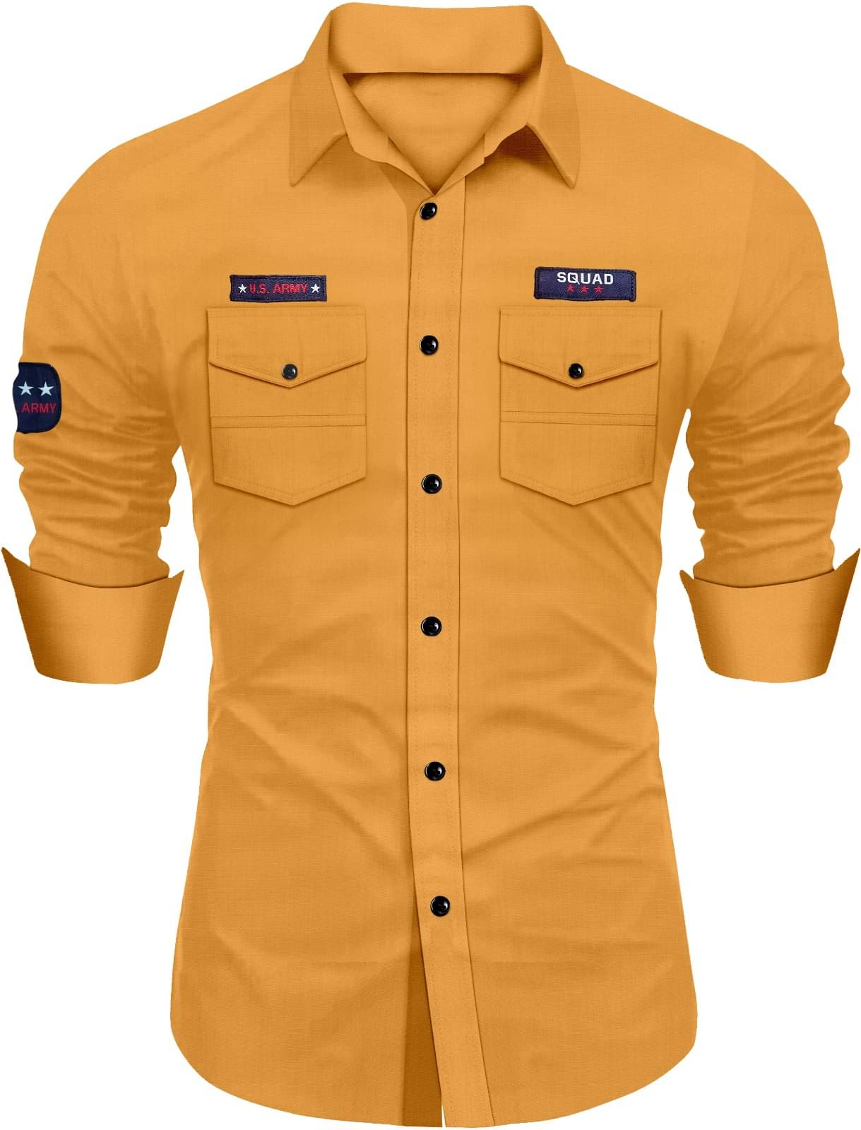 NEXCODE 100% Cotton Regular Fit Self Design Full Sleeves Men's Casual Shirt - Yellow ( Pack of 1 ) NEXCODE 100% Cotton Regular Fit Self Design Full Sleeves Men's Casual Shirt - Yellow ( Pack of 1 )