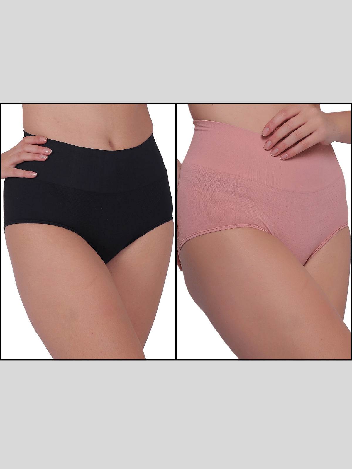 Pia Trends Women Cotton Blend Tummy Shaper ( Black,Peach ) Pia Trends Women Cotton Blend Tummy Shaper ( Black,Peach )
