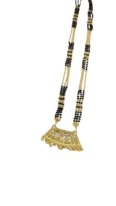 SAJSHRUNGAR JEWELLERY Golden Mangalsutra Set ( Pack of 1 )     			SAJSHRUNGAR JEWELLERY Golden Mangalsutra Set ( Pack of 1 )