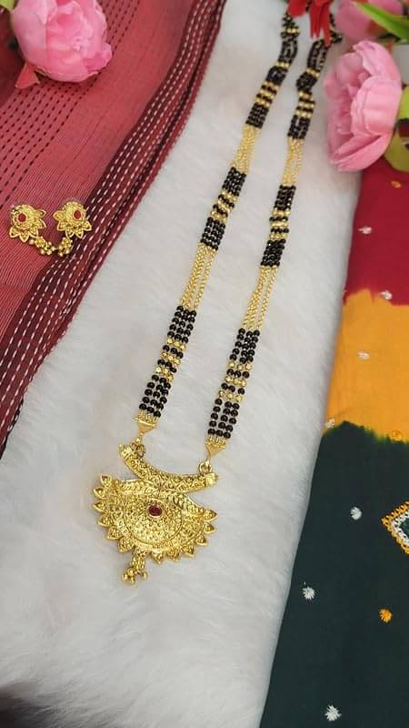 SAJSHRUNGAR JEWELLERY Red Mangalsutra Set ( Pack of 1 ) SAJSHRUNGAR JEWELLERY Red Mangalsutra Set ( Pack of 1 )
