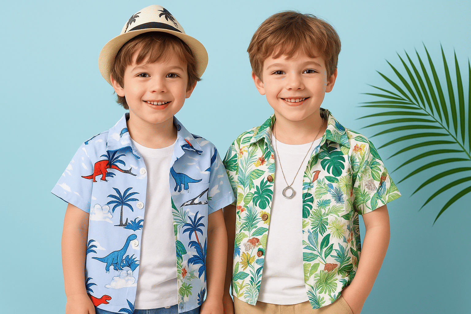     			SHREE VANKIYA HANUMANJI FASHION Pack of 2 Boys 100% Cotton Half Sleeves Shirt ( Multicolor )