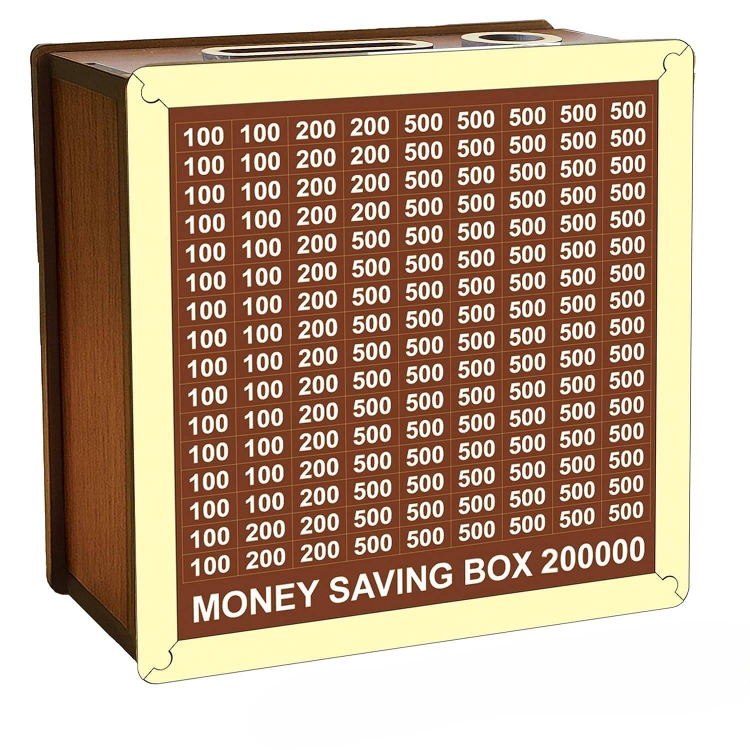    			SWH Wood Brown Piggy Bank ( Pack of 1 )