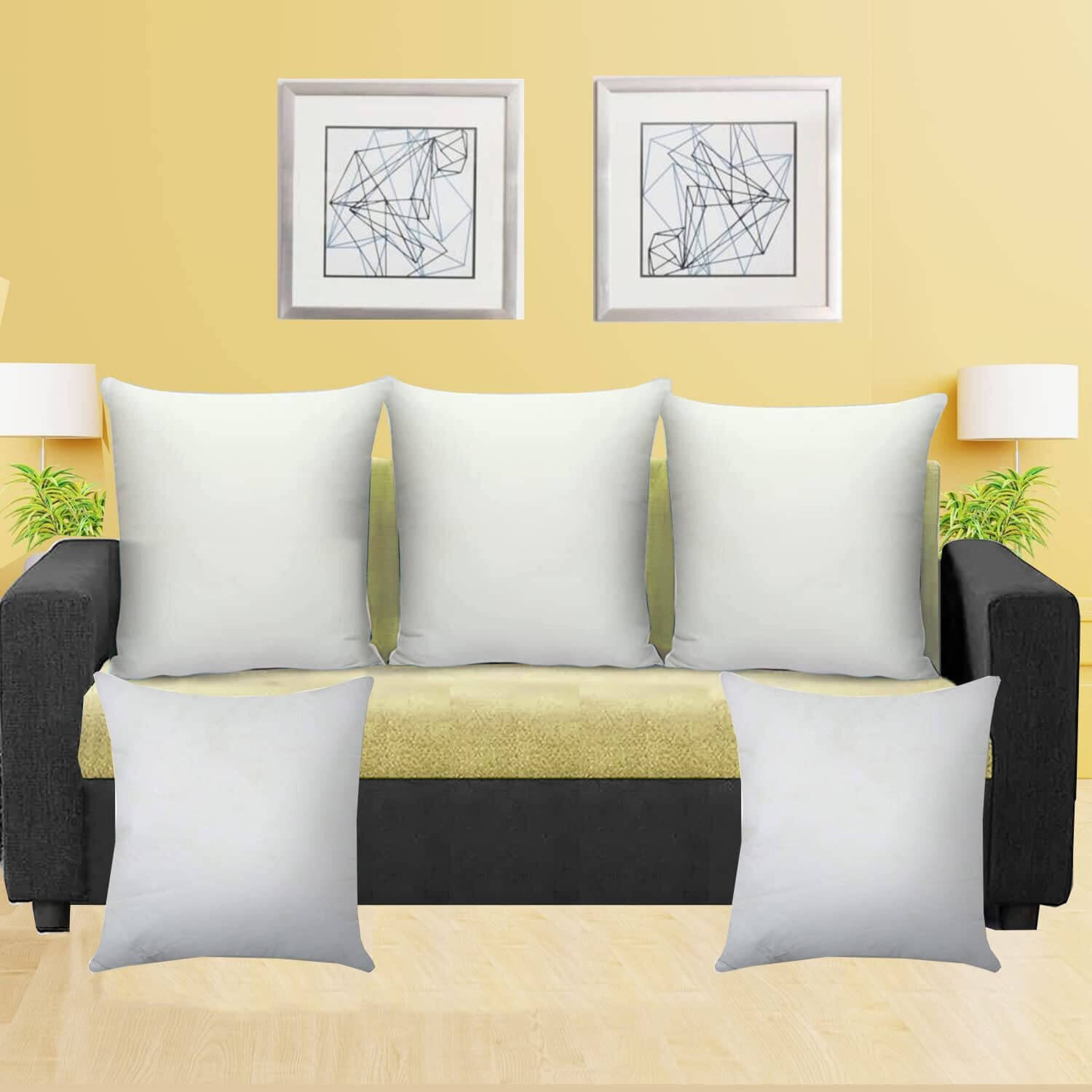     			Spinewell Set of 5 Fibre Pillow