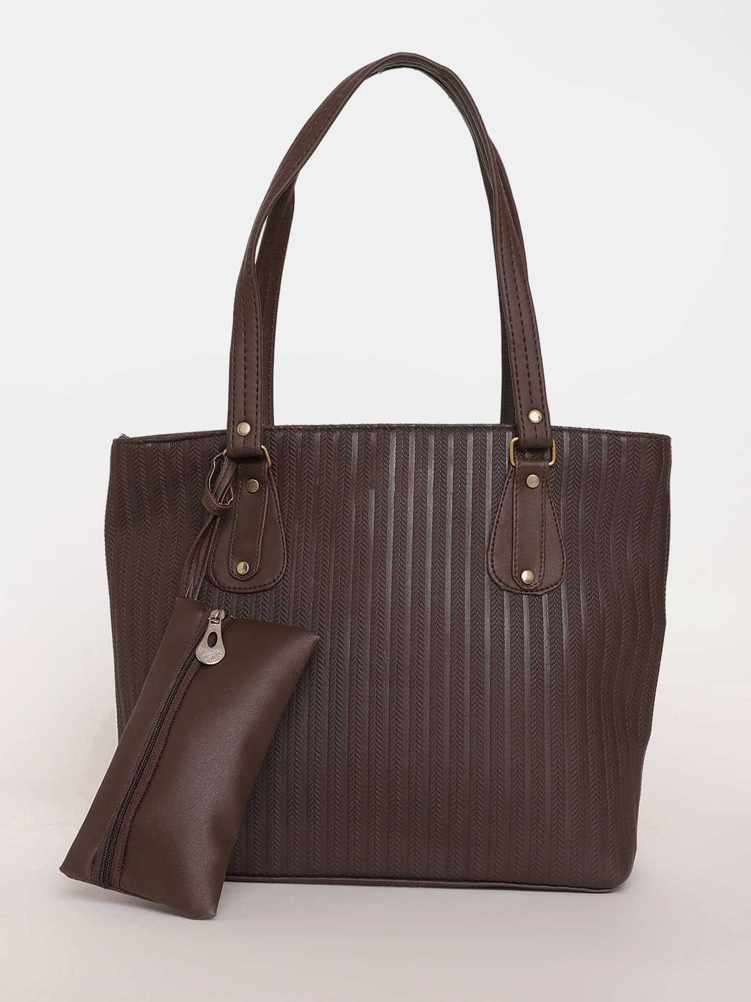     			Springberry Tote Bag PU Set of 1 ( Camel )