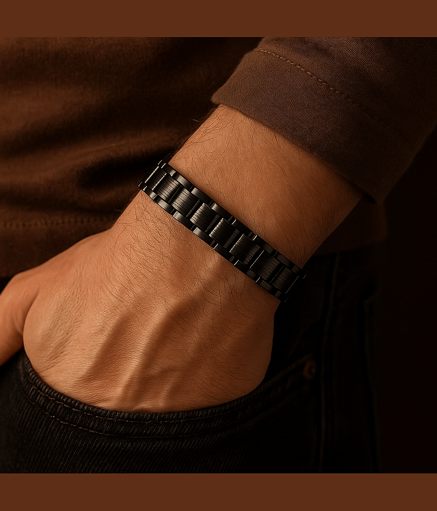Style Wind Black Bracelet ( Pack of 1 ) - Bangles & Bracelets | Buy online on ZillyBuy