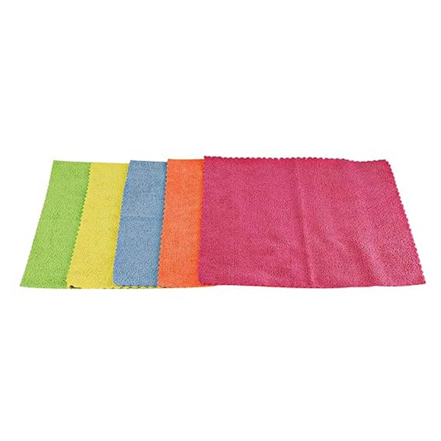     			THRIFTKART - 4PC Microfiber Multipurpose Cloth | Ideal for All Surfaces | Durability & Machine Washable | Microfiber Cloth for Car, Bike & Kitchen Cleaning | Ecofriendly | Multicolour |Set of 4