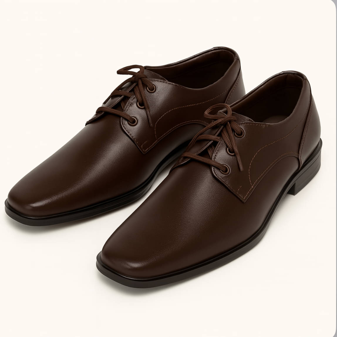     			vr the style Brown Men's Derby Formal Shoes