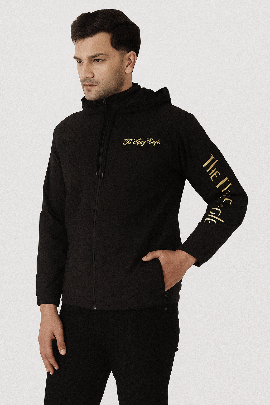     			yellow tree Polyester Men's Casual Jacket - Black ( Pack of 1 )