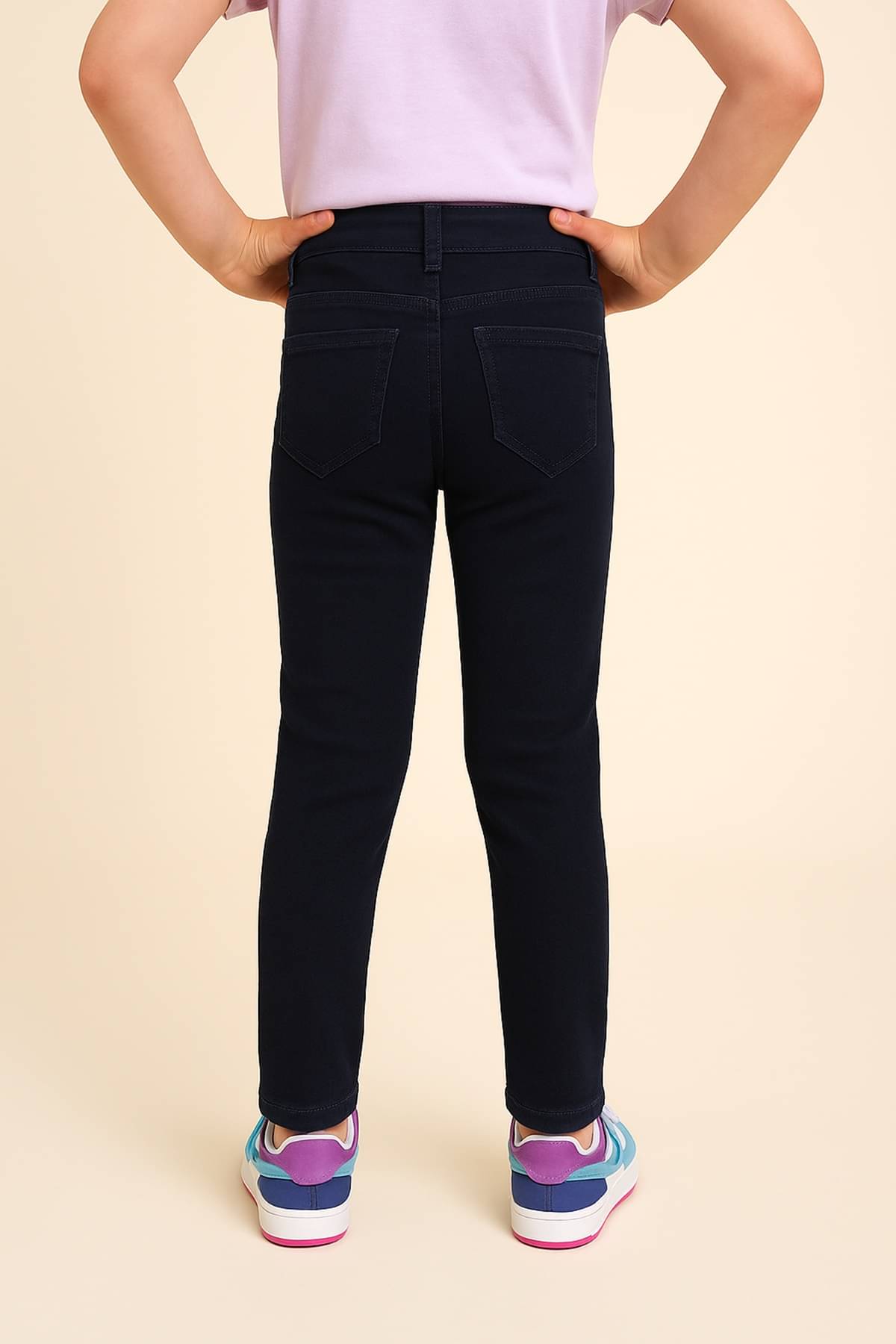     			Arshia Fashions Girls Denim Jeans ( Pack of 1 , Dark Blue )