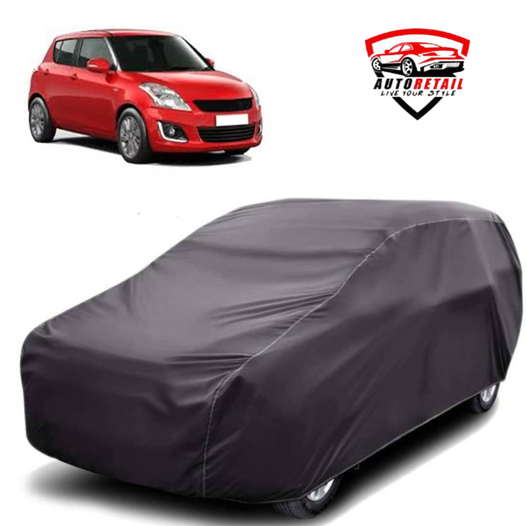 AutoRetail Car Body Cover for Maruti Suzuki Swift  [2010-2011] Without Mirror Pocket ( Pack of 1 ) , Grey