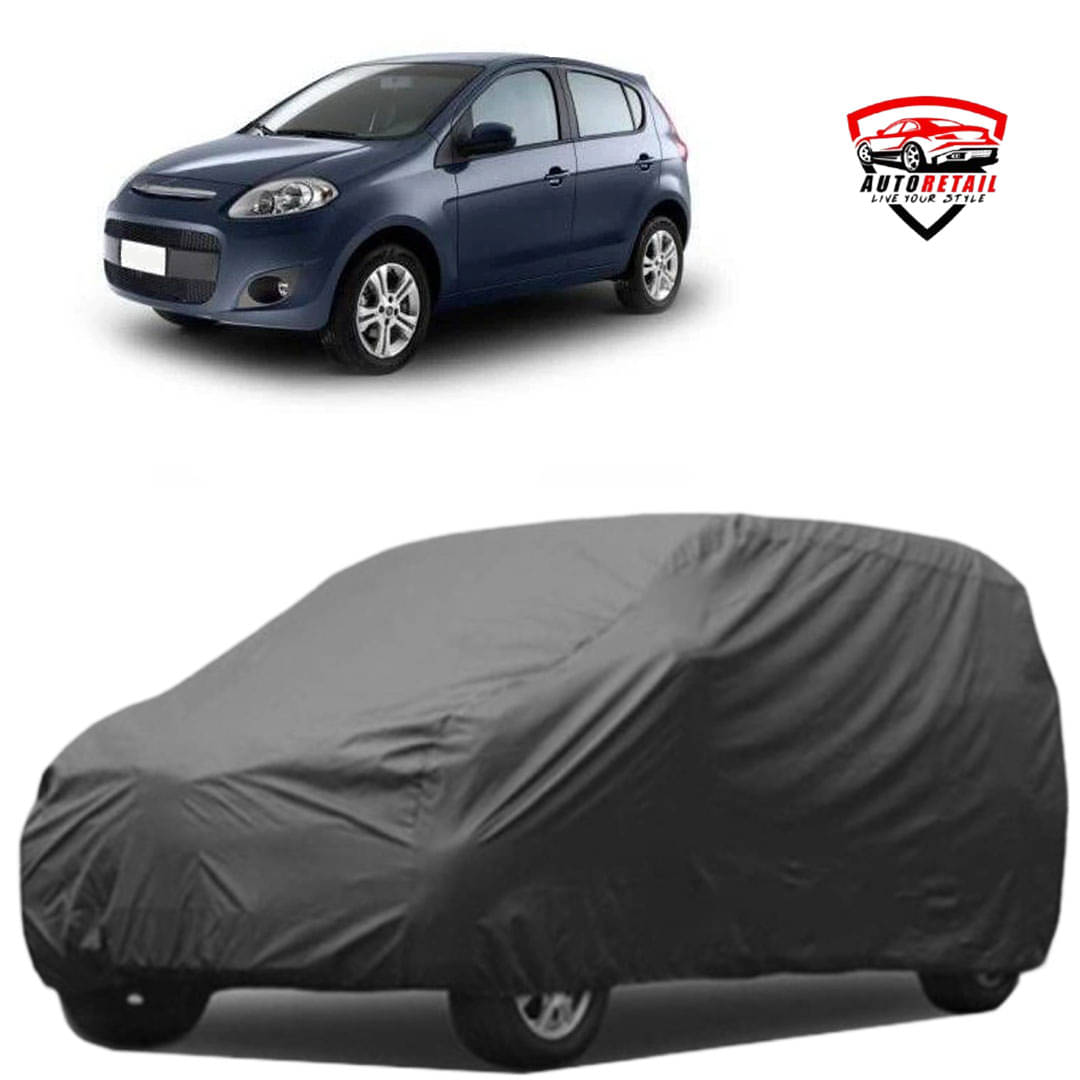     			AutoRetail Car Body Cover for Fiat Palio [2001-2005] With Mirror Pocket ( Pack of 1 ) , Grey