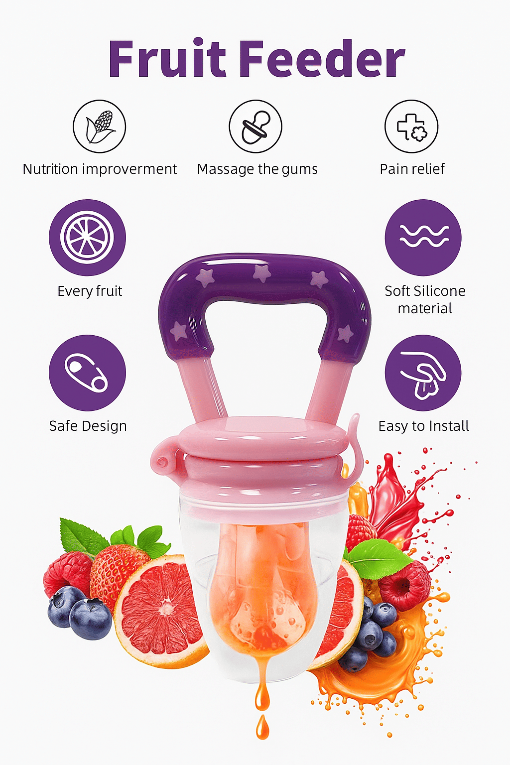     			BCD Silicone Teether ( 1 pcs )
