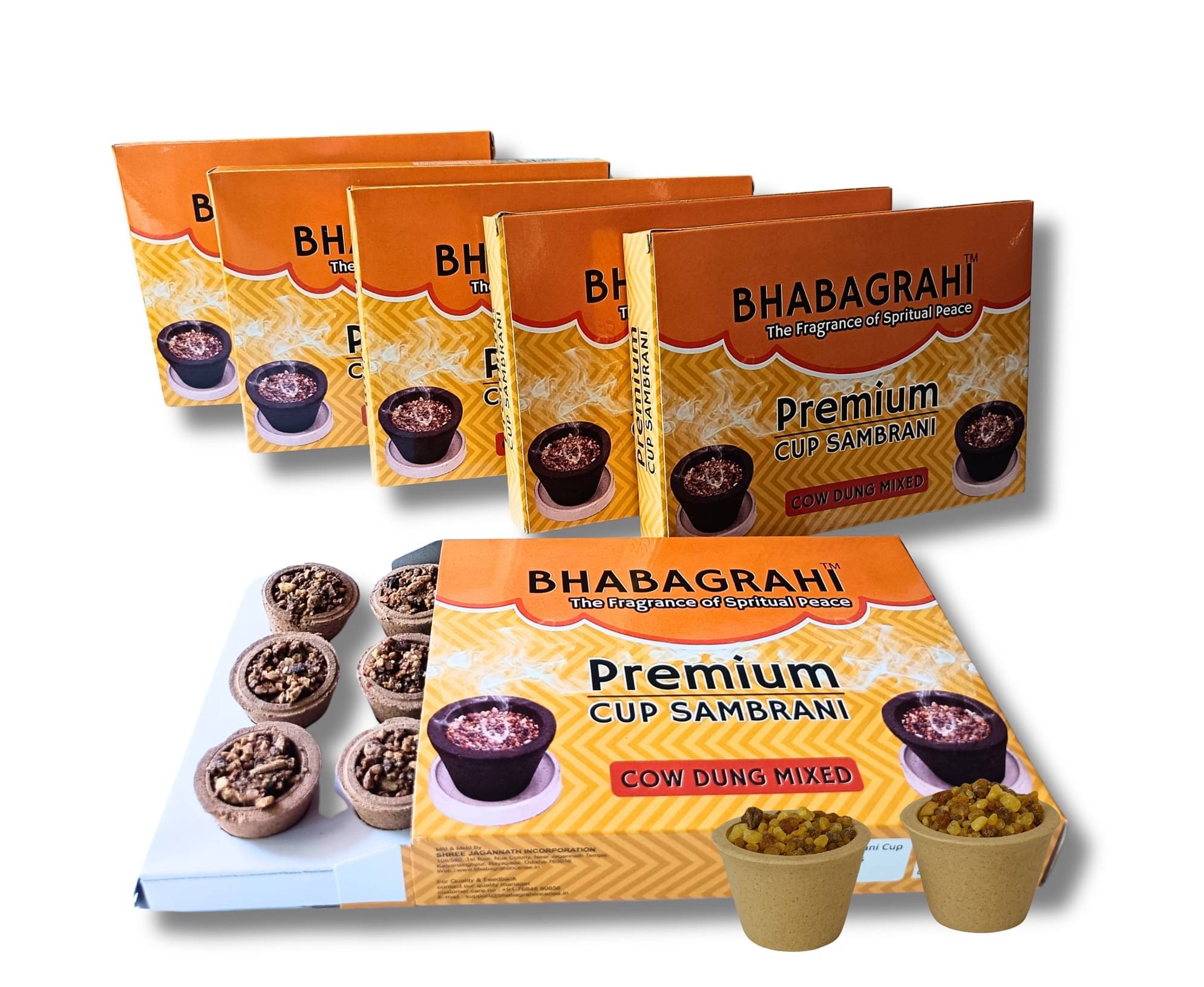 Bhabagrahi Havan Cups Guggal,Loban 72 Pieces ( Pack of 6 ) Bhabagrahi Havan Cups Guggal,Loban 72 Pieces ( Pack of 6 )