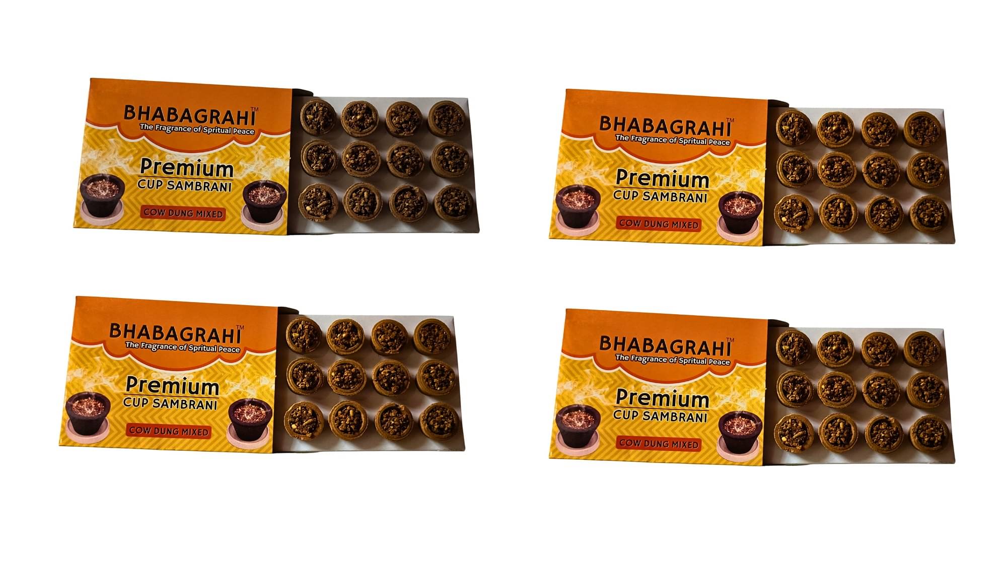 Bhabagrahi Havan Cups Guggal,Loban 48 Pieces ( Pack of 4 ) Bhabagrahi Havan Cups Guggal,Loban 48 Pieces ( Pack of 4 )