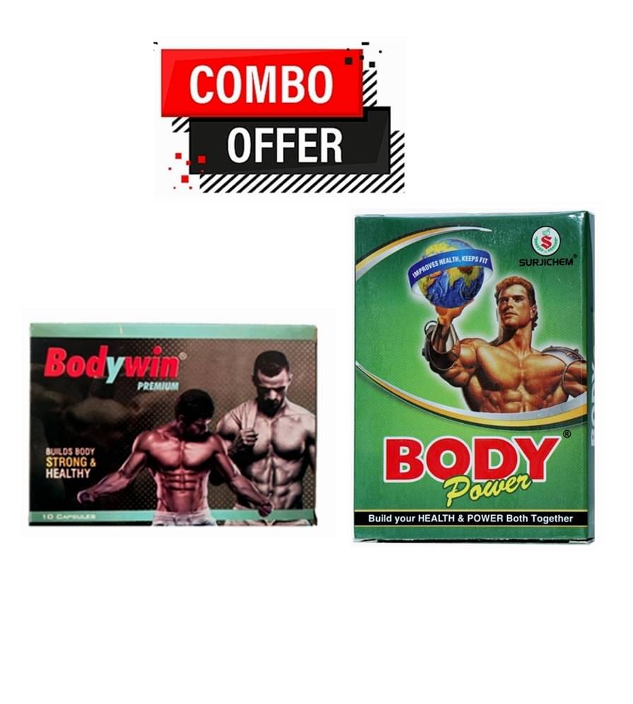 Dr. Chopra Wintrust BodyWin Capsule 30no.s & Surjichem Body Power Cap 30 10 no.s Unflavoured Single Pack Dr. Chopra Wintrust BodyWin Capsule 30no.s & Surjichem Body Power Cap 30 10 no.s Unflavoured Single Pack
