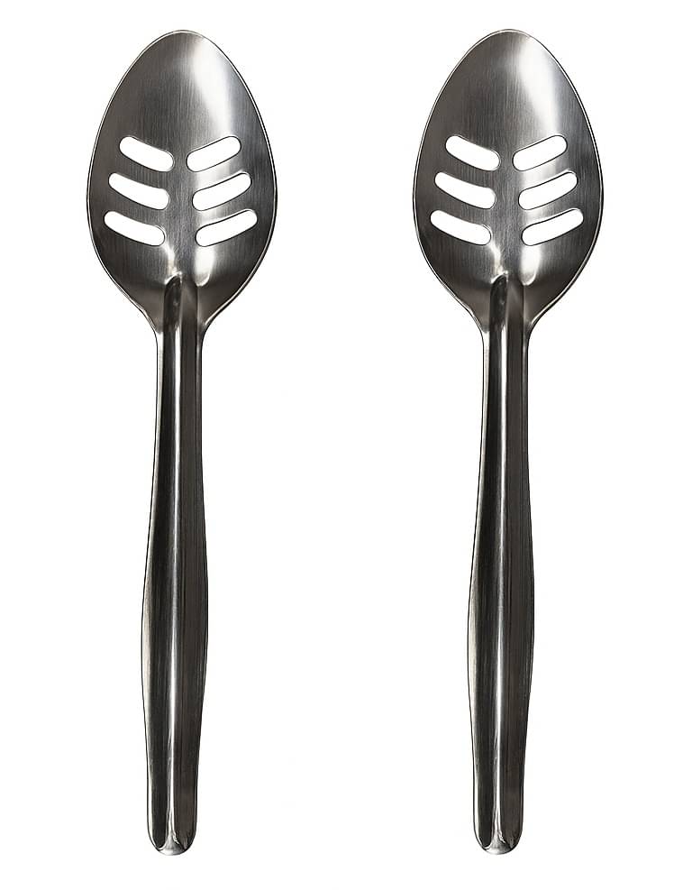     			Dynore Pickle Spoons Stainless Steel Serving Spoon Silver ( Pack of 2 )