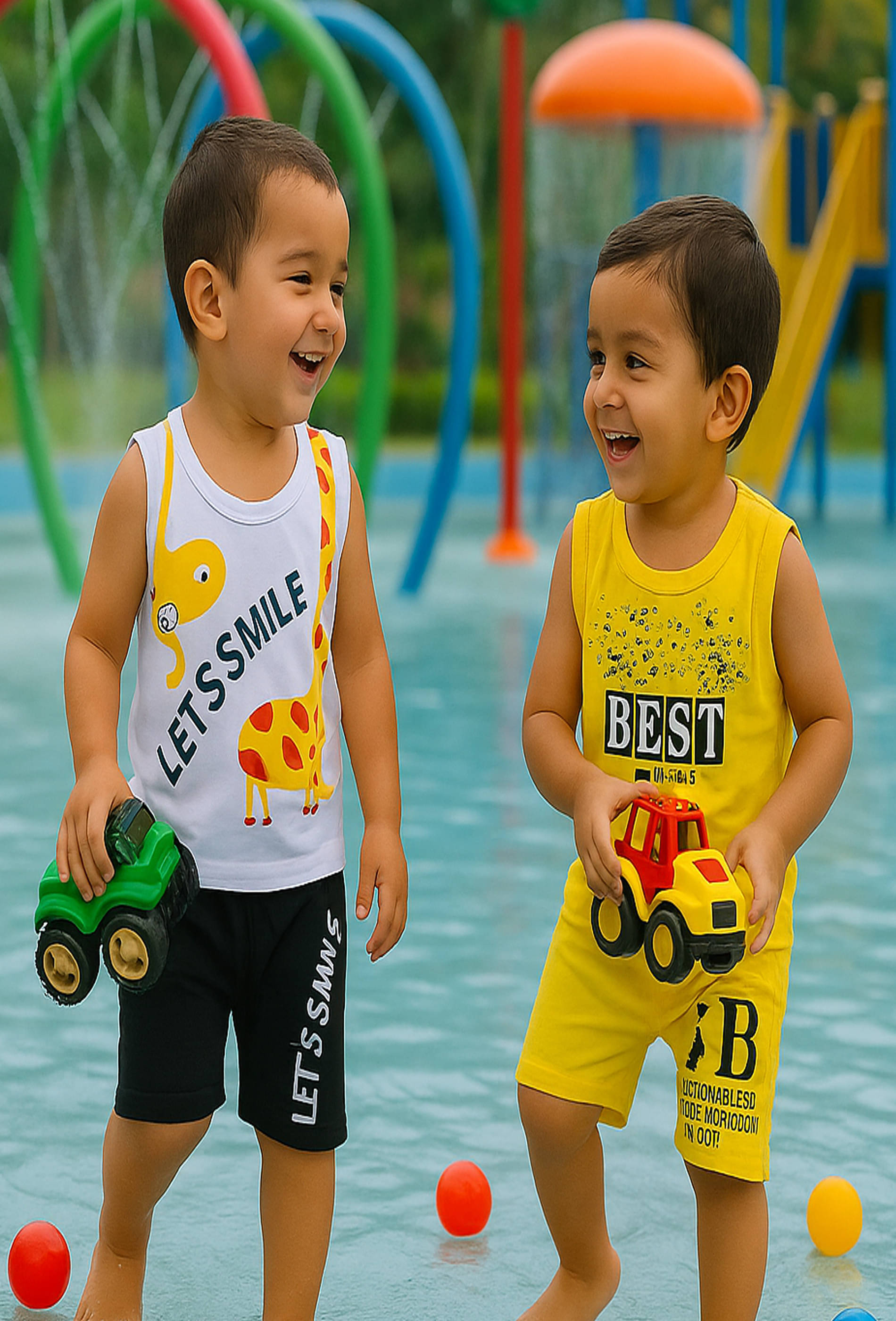 G Beauty Pack of 2 Baby Boys Cotton T-Shirt & Shorts Set ( Multicolor ) G Beauty Pack of 2 Baby Boys Cotton T-Shirt & Shorts Set ( Multicolor )