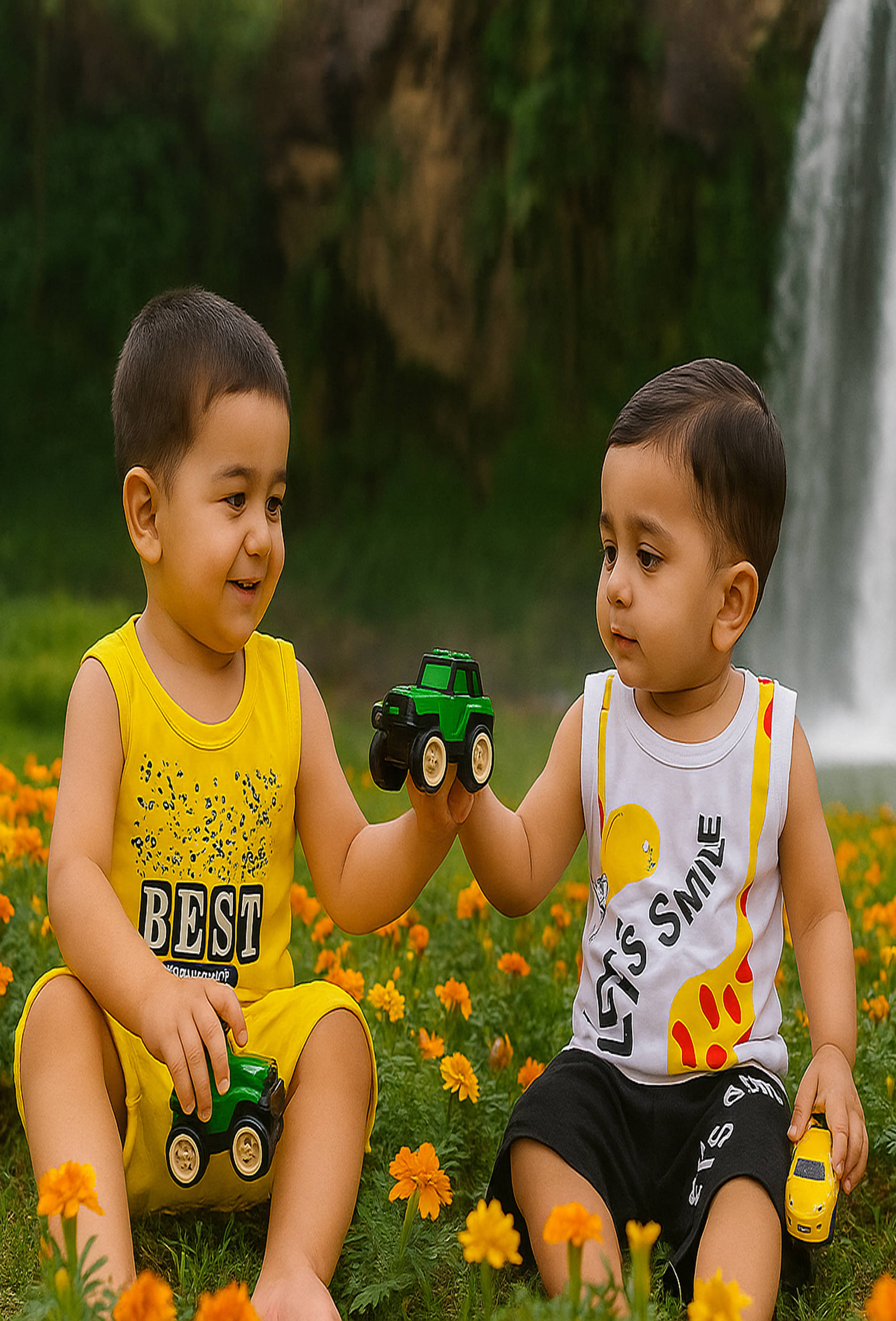 G Beauty Pack of 2 Baby Boys Cotton Shirt & Shorts Set ( Multicolor ) G Beauty Pack of 2 Baby Boys Cotton Shirt & Shorts Set ( Multicolor )