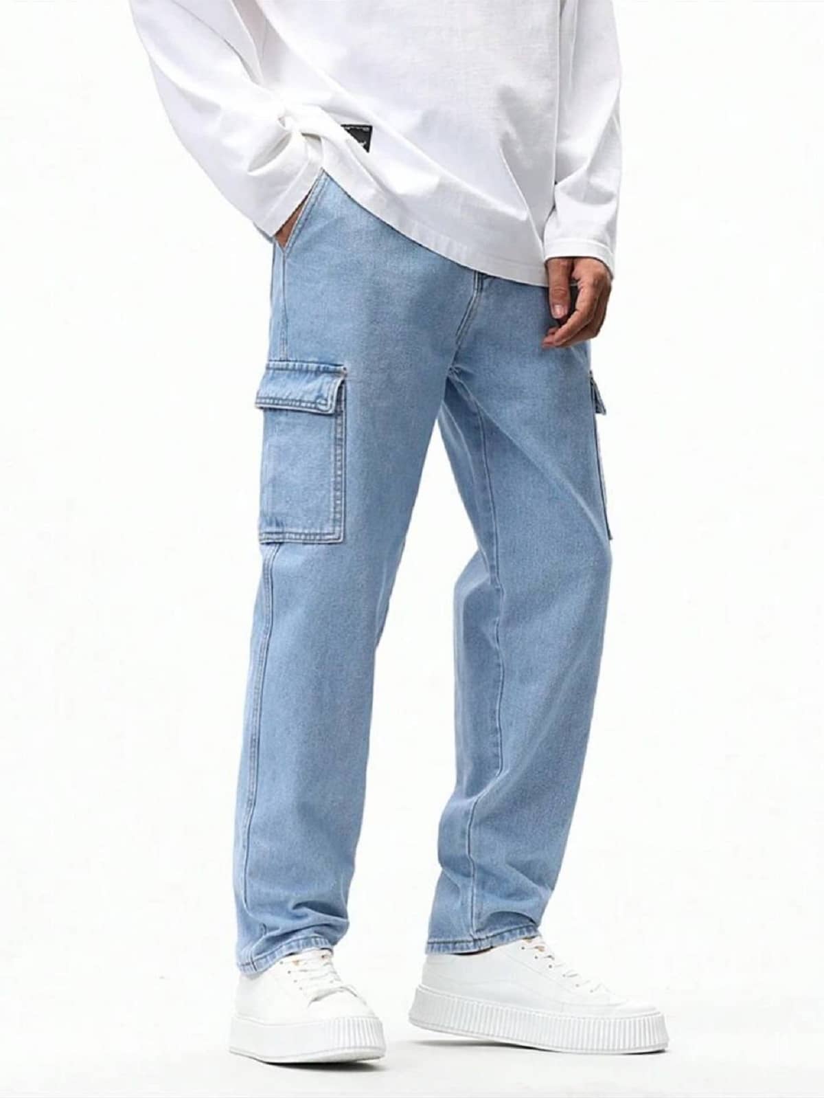 GF Basic Men's Jeans - Light Blue ( Pack of 1 ) - Jeans | Buy online on ZillyBuy