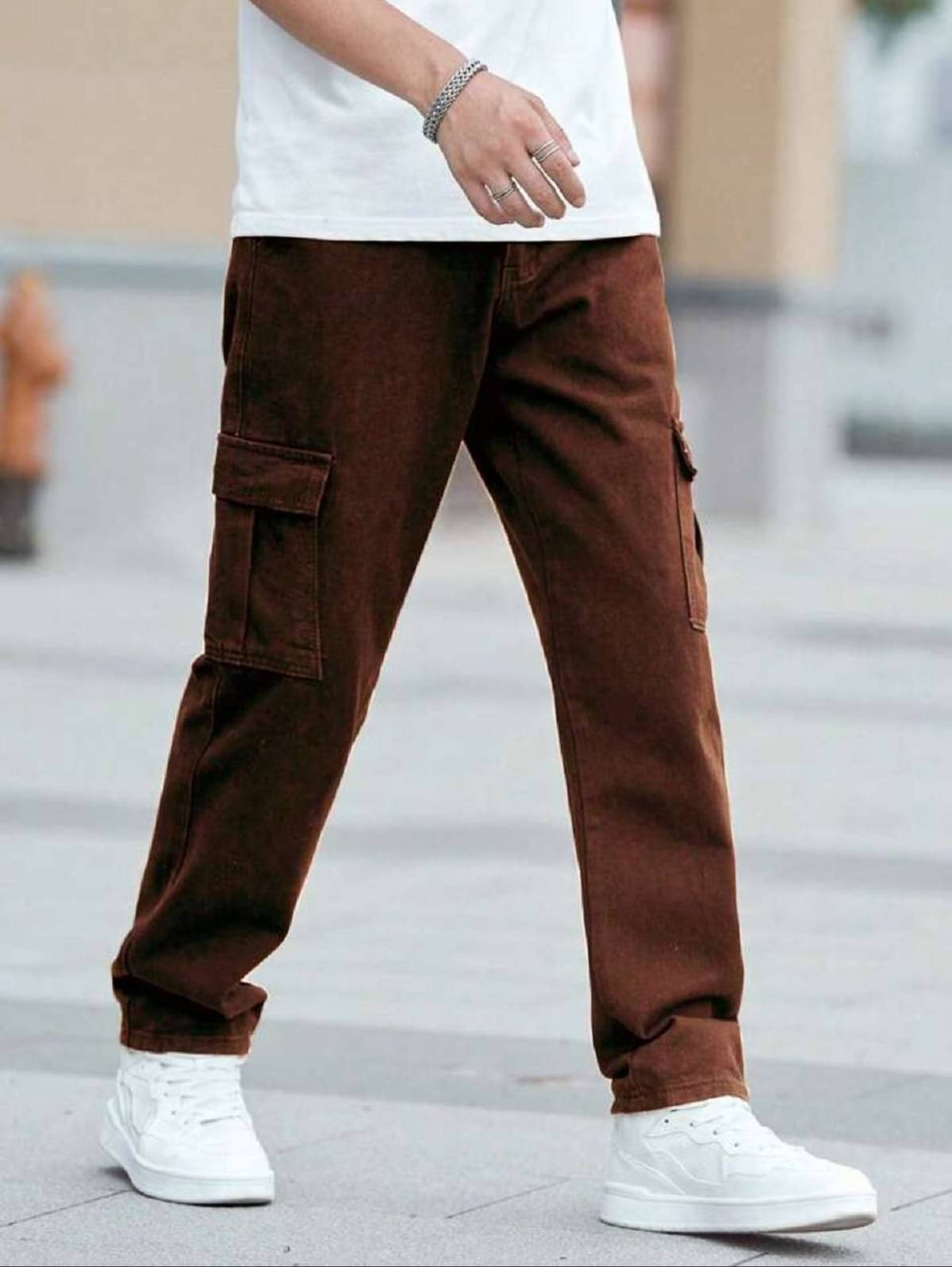 GF Basic Men's Jeans - Brown ( Pack of 1 ) GF Basic Men's Jeans - Brown ( Pack of 1 )