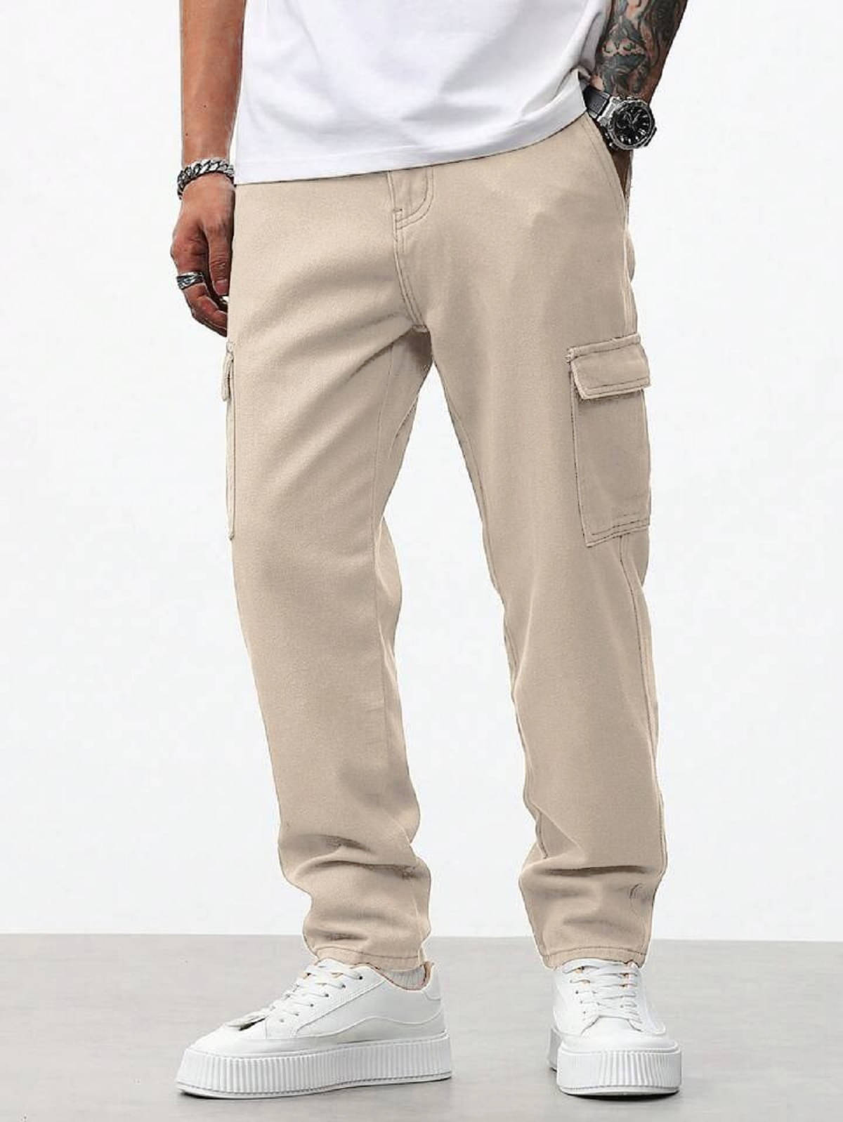 GF Basic Men's Jeans - Beige ( Pack of 1 ) GF Basic Men's Jeans - Beige ( Pack of 1 )