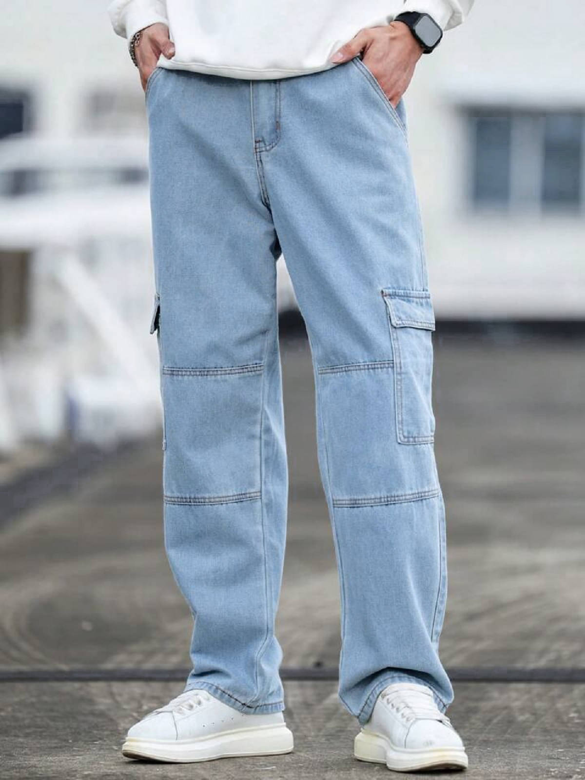 Gazal Fashions Basic Men's Jeans - Light Blue ( Pack of 1 ) Gazal Fashions Basic Men's Jeans - Light Blue ( Pack of 1 )