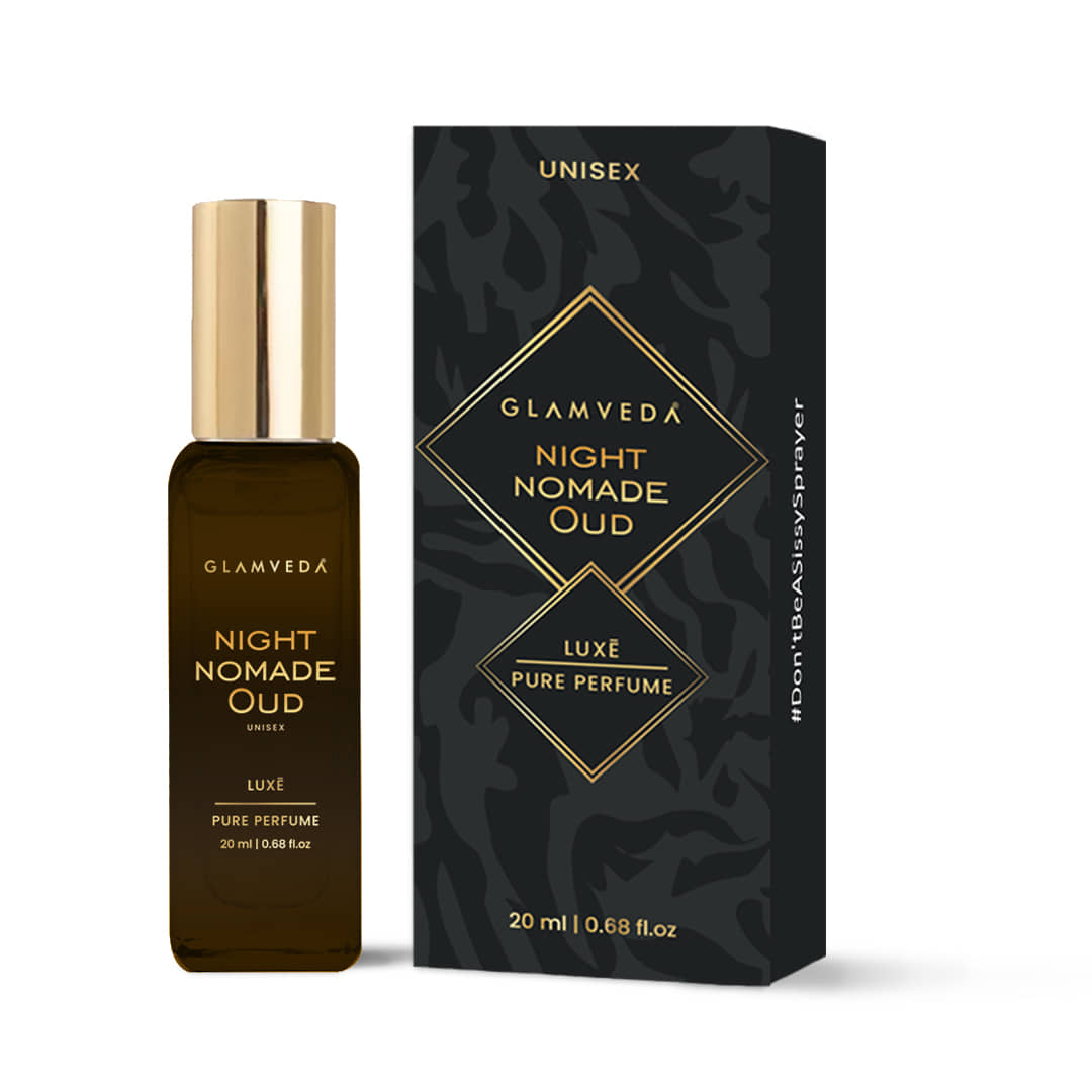 Glamveda Night Nomade Oud - Luxe Pure Perfume Long-Lasting, 20ml