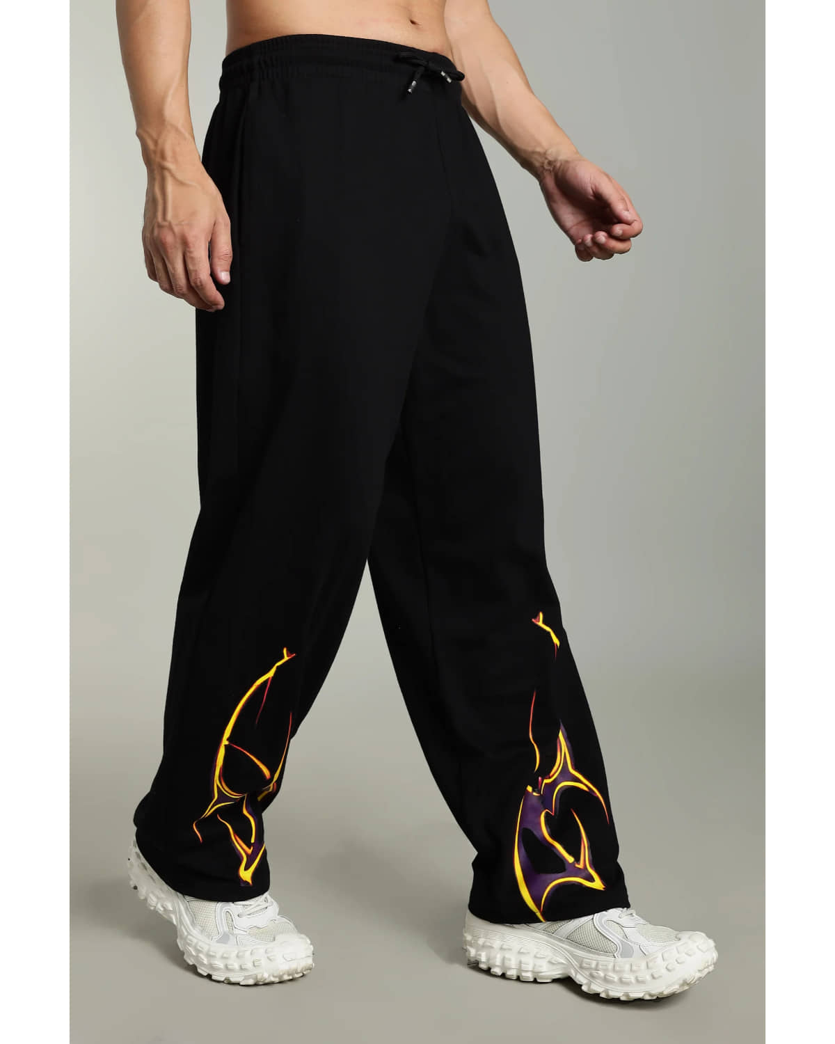 Glito Black Cotton Men's Joggers ( Pack of 1 ) - Track Pants | Buy online on ZillyBuy