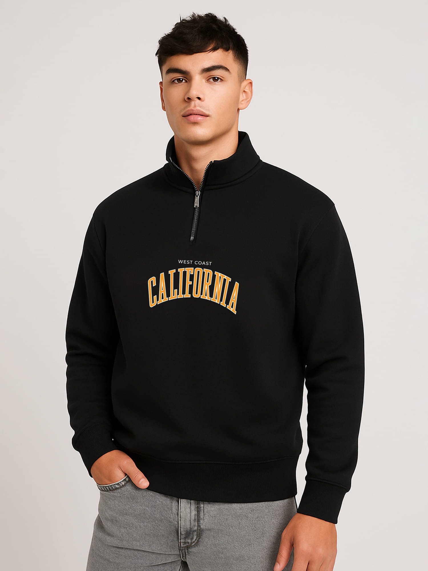 JUMP CUTS Fleece High Neck Men's Sweatshirt - Multicolor ( Pack of 1 ) JUMP CUTS Fleece High Neck Men's Sweatshirt - Multicolor ( Pack of 1 )