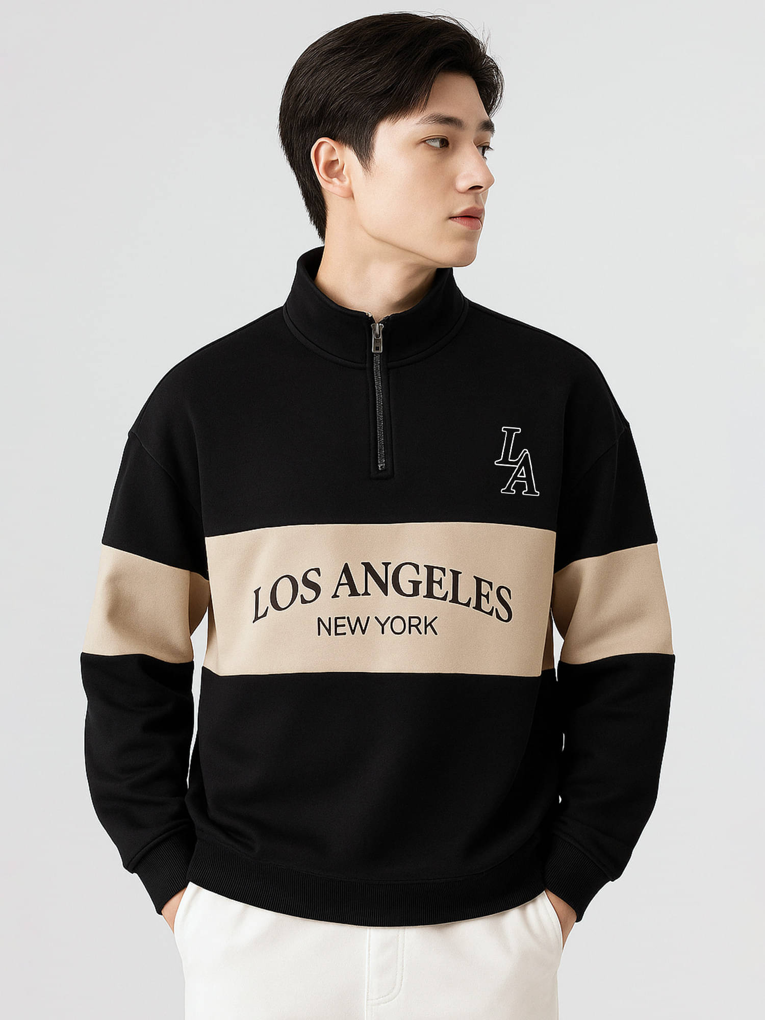 JUMP CUTS Fleece High Neck Men's Sweatshirt - Multicolor ( Pack of 1 ) JUMP CUTS Fleece High Neck Men's Sweatshirt - Multicolor ( Pack of 1 )
