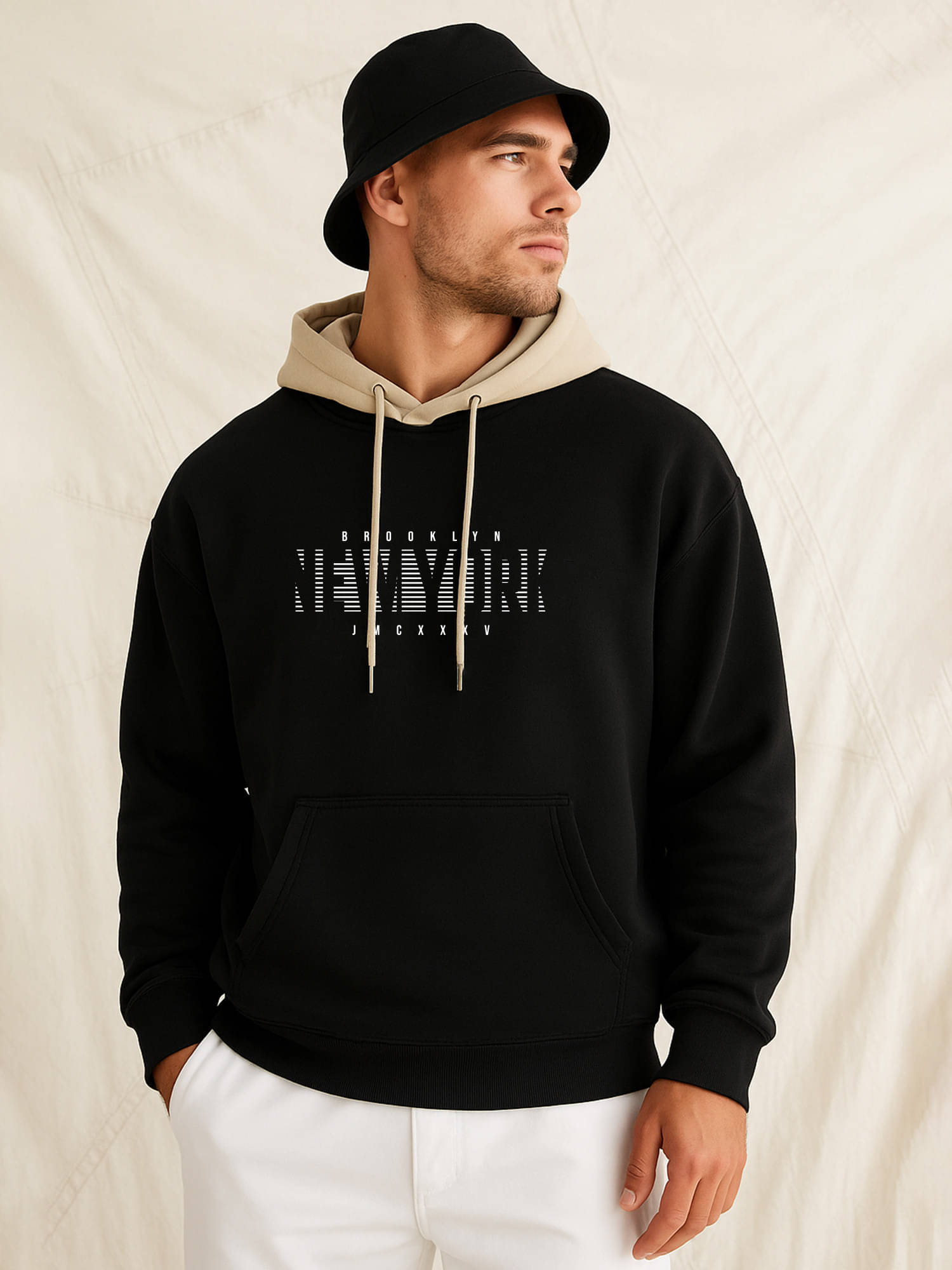     			JUMP CUTS Fleece Hooded Men's Sweatshirt - Multicolor ( Pack of 1 )