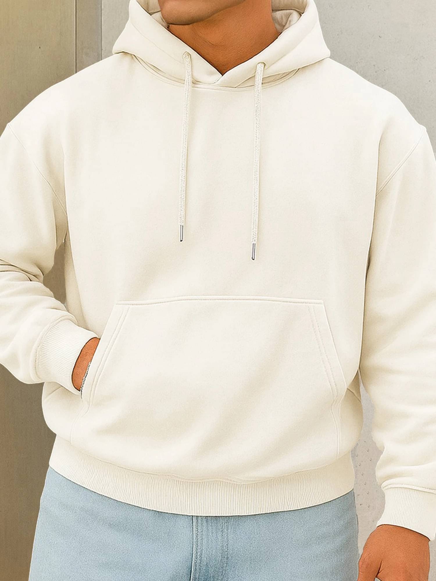 JUMP CUTS Fleece Hooded Men's Sweatshirt - White ( Pack of 1 ) JUMP CUTS Fleece Hooded Men's Sweatshirt - White ( Pack of 1 )