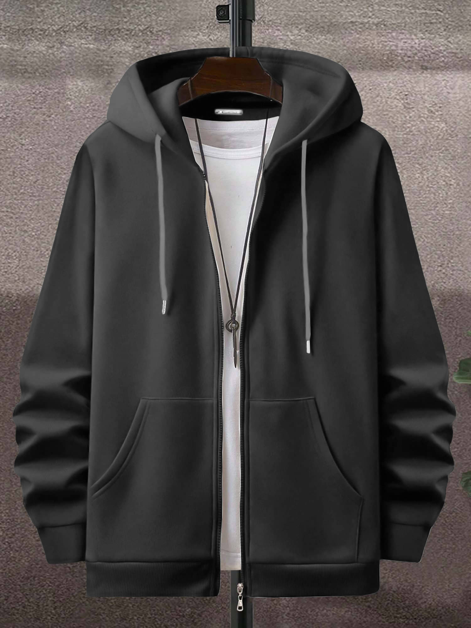 JUMP CUTS Fleece Hooded Men's Sweatshirt - Grey ( Pack of 1 )     			JUMP CUTS Fleece Hooded Men's Sweatshirt - Grey ( Pack of 1 )