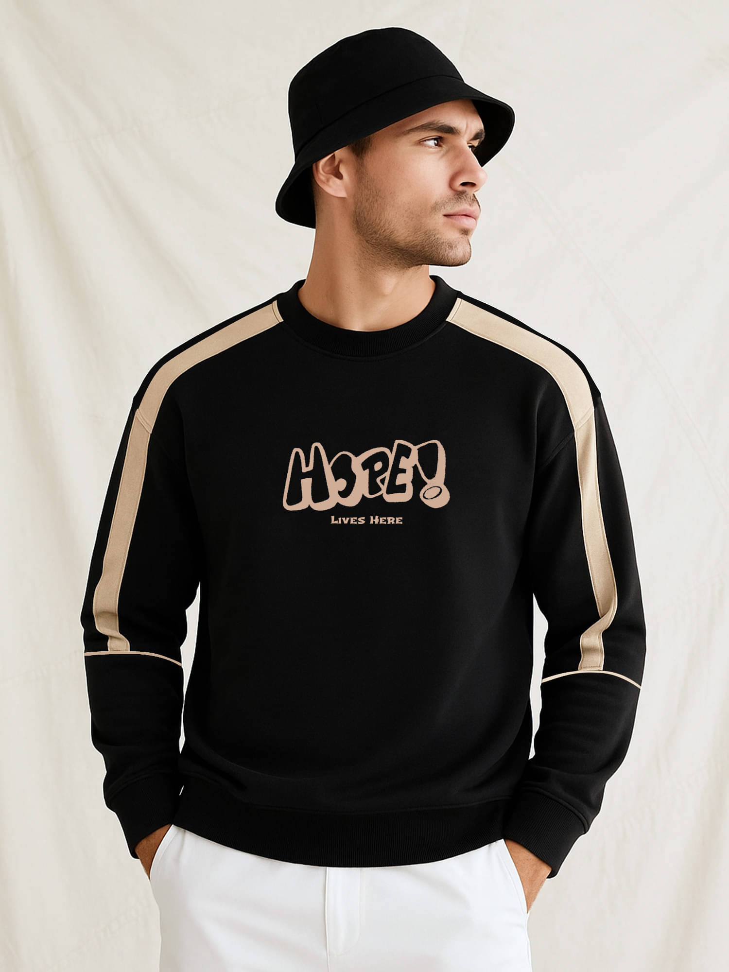     			JUMP CUTS Fleece Round Neck Men's Sweatshirt - Multicolor ( Pack of 1 )