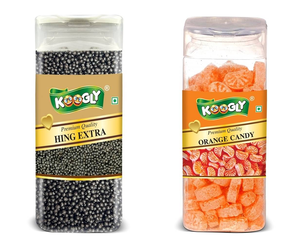     			KOOGLY Hing Extra+ Orange Candy Hard Candies 490 gm