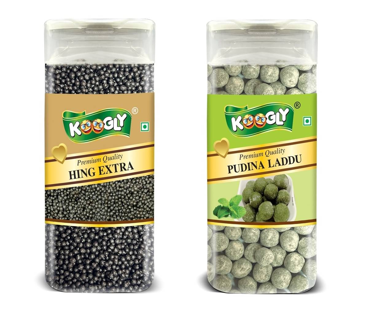     			KOOGLY Hing Extra+ Podina Laddu Hard Candies 510 gm