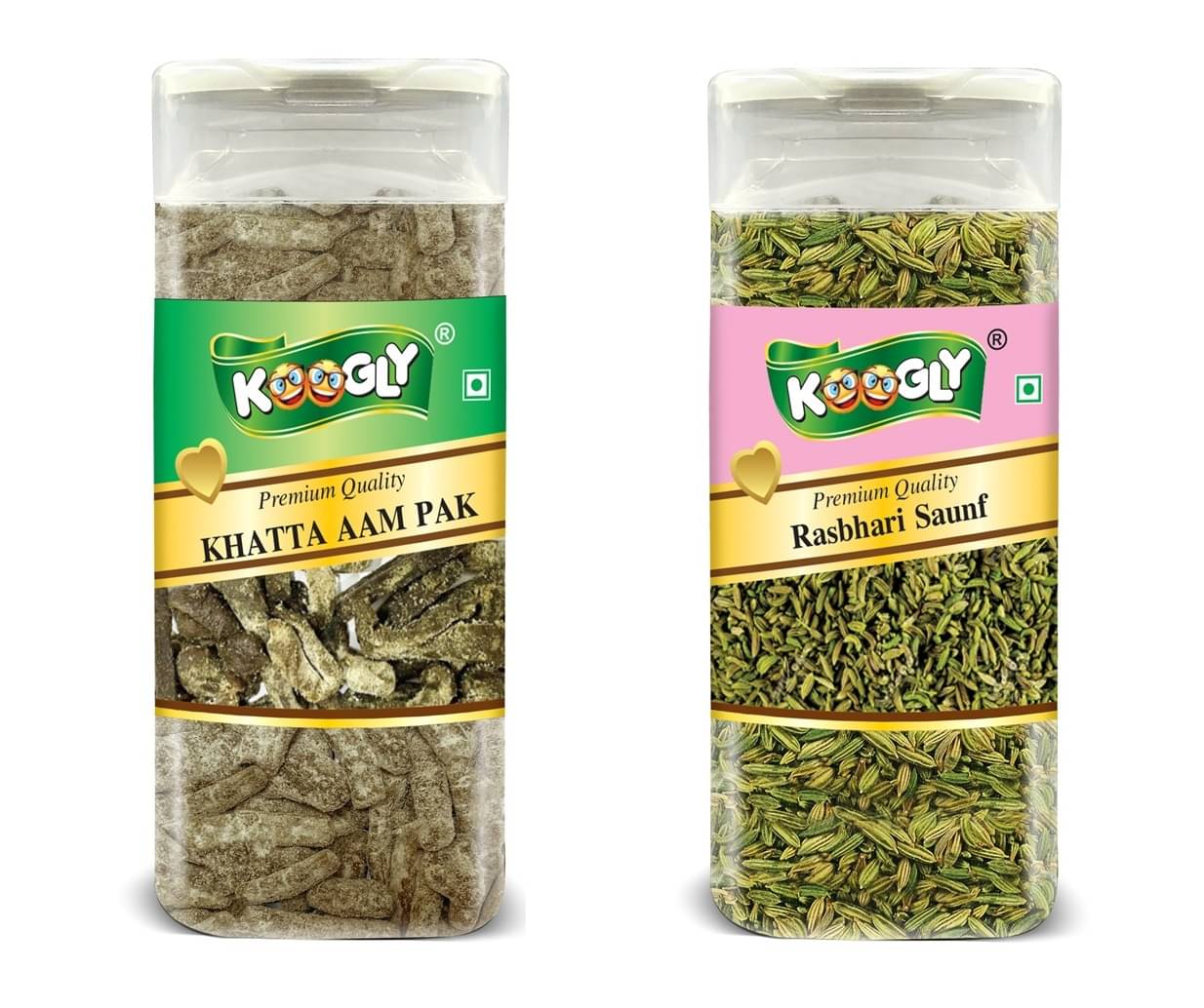     			KOOGLY Khatta Aampak+ Rasbhari Saunf Hard Candies 355 gm